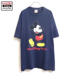 90s USA製 vintage Disney ミッキーマウス Mickey Mouse 半袖Ｔシャツ メンズ 表記XXLサイズ