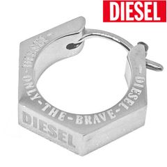 は*な様 [完売品] diesel シルバー フープピアス　片耳用　正規品　箱付 DIESEL フープピアス 片耳用 シルバー - メルカリ