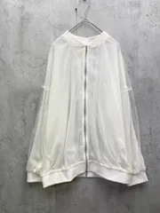 CLASSICAL ELF クラシカルエルフ チュール×シフォンレイヤード チュール シアーブルゾン ジャケット sizeM/ホワイト ■◇ レディース