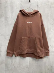 PENNEY'S ぺニーズ フーディー ロゴ プリント プルオーバー パーカー 茶 ■◇ レディース