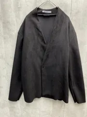 ZARA ザラ スエード調 ワンボタン ノーカラー ジャケット sizeUSA S/黒  ■◇ メンズ