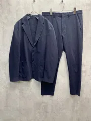 ZARA ザラ セットアップ ジャケット スラックス パンツ スーツ 凸凹 涼しい カジュアル ビジカジ sizeL/ネイビー ■◆◎メンズ