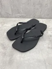 新品 havaianas ハワイアナス SLIM SQUARE ビーチ サンダル ブラジル size39-40(25-26cm）/黒 ■◆ メンズ