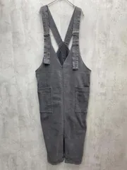 antiqua アンティカ Vネック サロペット ジャンパー ロング デニムスカート sizeF/ビンテージブラック ■◇ レディース