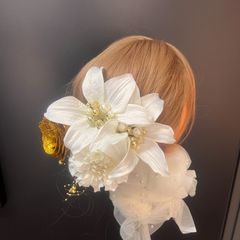 アネモネ ハンドメイドフラワー ワイヤーアート ウェディングブーケ 前