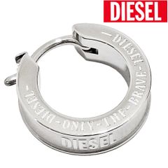 DIESEL フープピアス 片耳用 シルバー - メルカリ