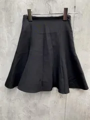 新品 moment+ モーメントプラス 厚手TPUカットジョーゼットハイウエストフレアミニスカパン スカート sizeS/ブラック ■◆ レディース