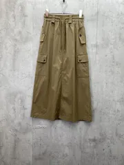 Bou Jeloud ブージュルード 薄手 ストレッチ カーゴ ロング スカート sizeF/カーキ ■◆ レディース