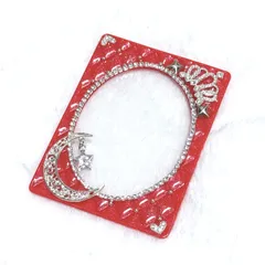 キルティングデコ 硬質ケースデコ トレカケースデコ レッド ラメ B8 663