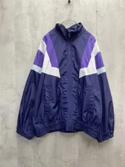 Ray BEAMS レイビームス カラーブロック ジップブルゾン ナイロン ジャケット sizeF/ネイビーｘ紫 ■◇ レディース