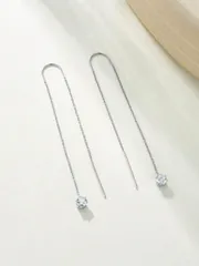 ジュエリー レディース イヤーアクセサリー ヨーロッパ&アメリカンスタイル キュービックジルコニア ネジ式ピアス ステンレススチール製 パーティーや日常使いに最適な女性用アクセサリー ペア