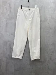 ZARA ザラ コットン 太畝 コーデュロイ パンツ ハイウエスト セミワイド アンクル丈 sizeUSA S/白 ■◇ メンズ