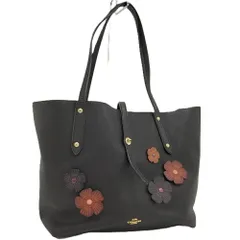 COACH マーケット トートバッグ ショルダーバッグ レザー ブラック 58849