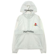 PlayStation ナイロンジャケット ハーフジップ ホワイト - メルカリ