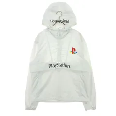 H&M エイチアンドエム プレイステーション PlayStation コラボ プリント 長袖 ナイロンジャケット XS ホワイト メンズ 古着のサムネイル