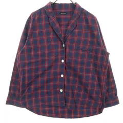 FREAK'S STORE フリークスストア チェック柄 長袖 シャツジャケット F ネイビー レディース 古着のサムネイル