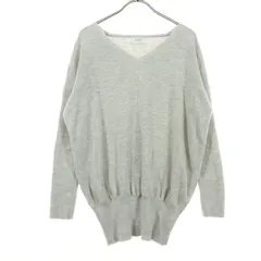 SLOBE IENA スローブイエナ 長袖 Vネック セーター グレー レディース 古着