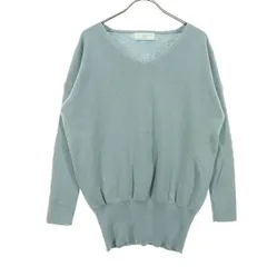 SLOBE IENA スローブイエナ 長袖 Vネック セーター ブルー系 レディース 古着
