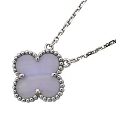 ヴァン・クリーフ＆アーペル(Van Cleef & Arpels) ヴァンクリーフ＆アーペル ネックレス  アルハンブラ 18KWG ホワイトゴールド カルセドニー ブルーレディースのサムネイル