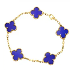 ヴァン・クリーフ＆アーペル(Van Cleef & Arpels) ヴァンクリーフ＆アーペル ブレスレット  アルハンブラ 18KYG イエローゴールド ブルーアゲートレディースのサムネイル