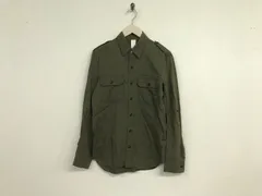 本物アタッチメントATTACHMENTコットンレーヨン長袖シャツメンズサーフアメカジワークミリタリーストリートスケータービジネススーツモードゴルフカーキ1S日本製のサムネイル