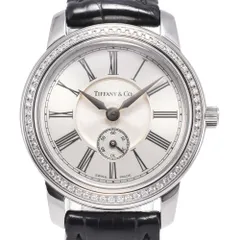 ティファニー TIFFANY&Co. 21932523 マークラウンド ベゼル ダイヤモンド シルバー クォーツ レディース 美品 内箱付き 腕時計 #147165のサムネイル
