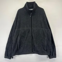 古着 コロンビア Columbia フリースジャケット フルジップ ワンポイントロゴ刺繍 トレーナー アウトドア XL  グレー系 メンズ
