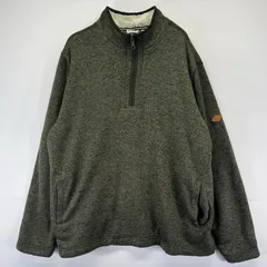 古着 オービス ORVIS ニット ハーフジップ プルオーバー ボア トレーナー ベターセータータイプ XL  グリーン系 メンズのサムネイル