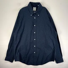 古着 ブルックスブラザーズ Brooks Brothers 長袖シャツ ボタンダウン 花柄 L  ネイビー系 総柄 メンズのサムネイル
