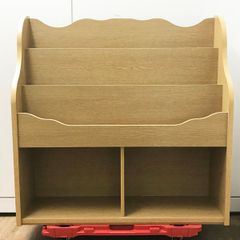 picture book rack 木製 絵本棚 本棚 マガジンラック - メルカリ