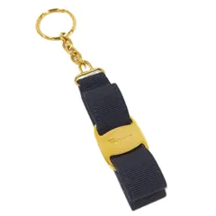 Salvatore Ferragamo ヴァラリボン キーリング バッグチャーム ゴールド金具