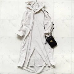 GWセール！割引きクーポン発行中♪美品【ダントン】シャツワンピース　ライトグレー コットン