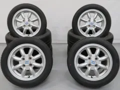 4本 ダイハツ ミラジーノ 純正オプション ミニライト 15インチ 4.5J +45 100 ラジアル バリ溝 ROADSTONE RUROVIS HP025 2024年 155/65R14のサムネイル