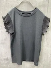 tocco closet トッコクローゼット フリル トップス sizeM/グレー ■◆レディース