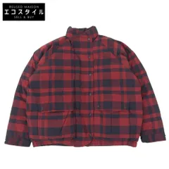 POLO RALPH LAUREN ポロ ラルフローレン チェック ダウンジャケット アウター メンズ レッド×ブラック M 90s M