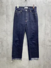 Mila Owen ミラオーウェン 裾段差テーパードデニムパンツ カットオフ size0/インディゴ ■■◎レディース