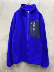 FILA GOLF フィラゴルフ ジップアップ フリース ジャケット sizeM/青 ■◇メンズ
