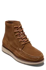 コールハーン メンズ シューズ ブーツ・レインブーツ Cole Haan Muir Waterproof Moc Toe Boot Brown Suede Oat ブラウン