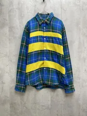 JUNYA WATANABE×COMME des GARCONS ジュンヤワタナベ ×コムデギャルソン チェック シャツ sizeM/青ｘ緑ｘ黄 ■◇◎メンズのサムネイル