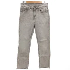リーバイス Levi's 511 デニムパンツ ジーンズ スリムストレート ジップフライ ストレッチ カットオフ W29 L32 グレー /GV