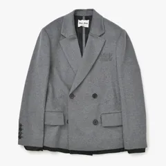 新品未使用 MIUMIU ミュウミュウ テーラードジャケット MH1853 グレー ウール サイズ36  中古 4a001069