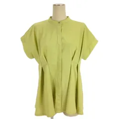 エニィスィス エニシス anySiS タック カットソー ブラウス 半袖 イエロー系 2