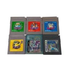 ポケモン GB ゲームボーイ ソフト まとめ売り 赤青緑ピカチュウ金クリスタル セット