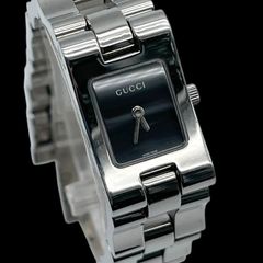 良品 GUCCIグッチ レディース腕時計ブラック2305Lブレスレット