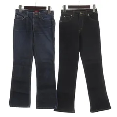 サムシング something フレア デニム パンツ ジーンズ インディゴ 28 2点セット ■GY12