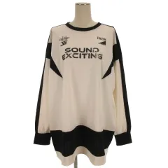 ジーナシス JEANASIS GamingジャージロンTEE Tシャツ 長袖 ホワイト ブラック 251107E