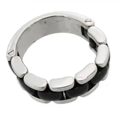 シャネル(Chanel) シャネル リング ウルトラ 18KWG ホワイトゴールド セラミック ブラック ＃57メンズのサムネイル