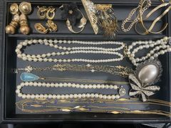遺品整理 生前整理 まとめ売り アクセサリー ネックレス 本真珠 金