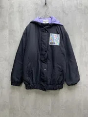 SISTER JENNI シスタージェニィ キッズ 中綿 ジャケット フード付き size150cm/黒ｘ紫 ◆■レディース