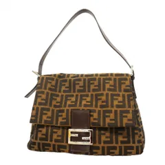 フェンディ(Fendi) フェンディ ハンドバッグ ズッカ マンマバケット ナイロンキャンバス ブラウン レディース P2759430